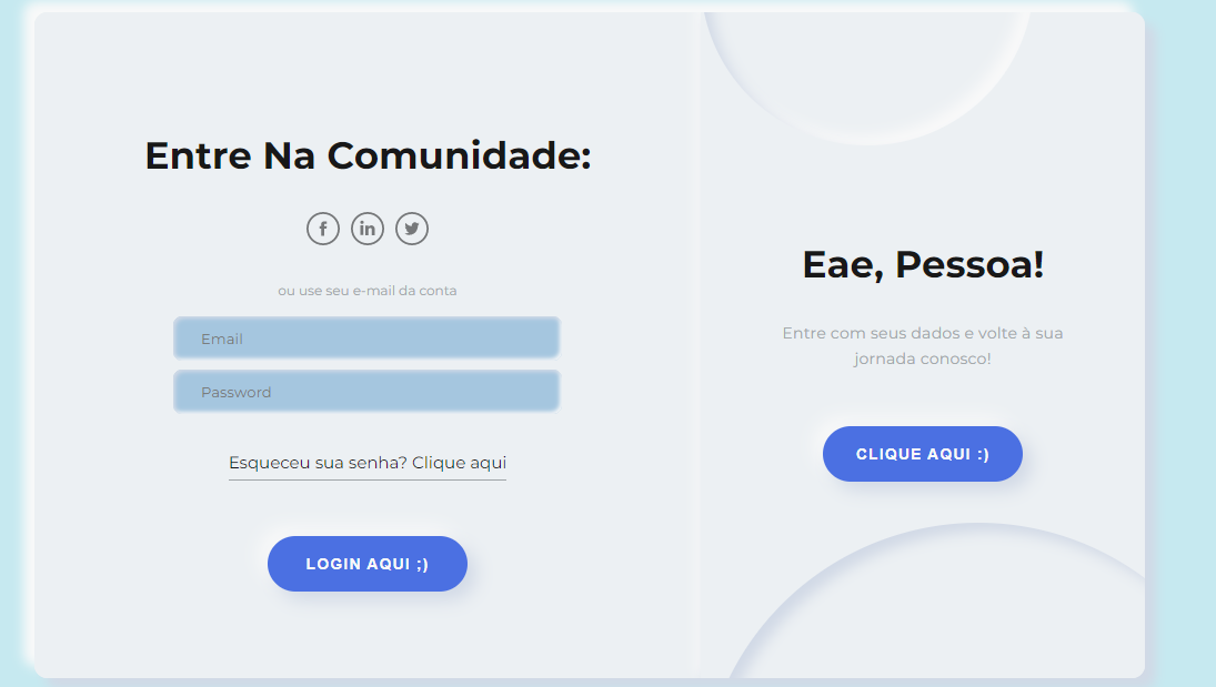 Login-Form Neumorfismo